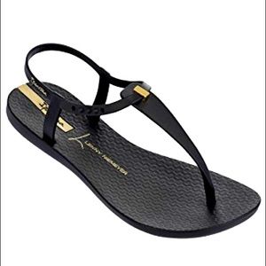 NEW Lenny Niemeyer Ipanema Black Thong Sandal Sz 8